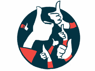 An illustration of thumbs up in approval.