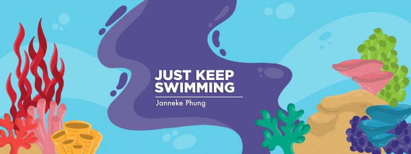 Column Banner for Just Keep Swimming by Janneke Phung