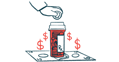 healthcare costs in the US | Ankylosing Spondylitis | illustration of pill bottle over money