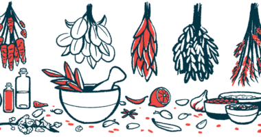 Illustration of an assortment of herbs.