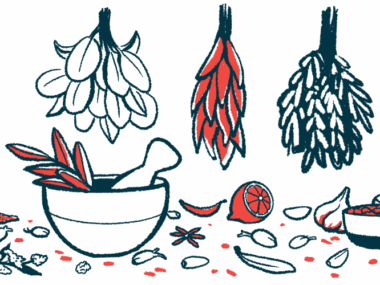 Illustration of an assortment of herbs.