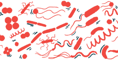 An illustration provides a close-up look at assorted bacteria.